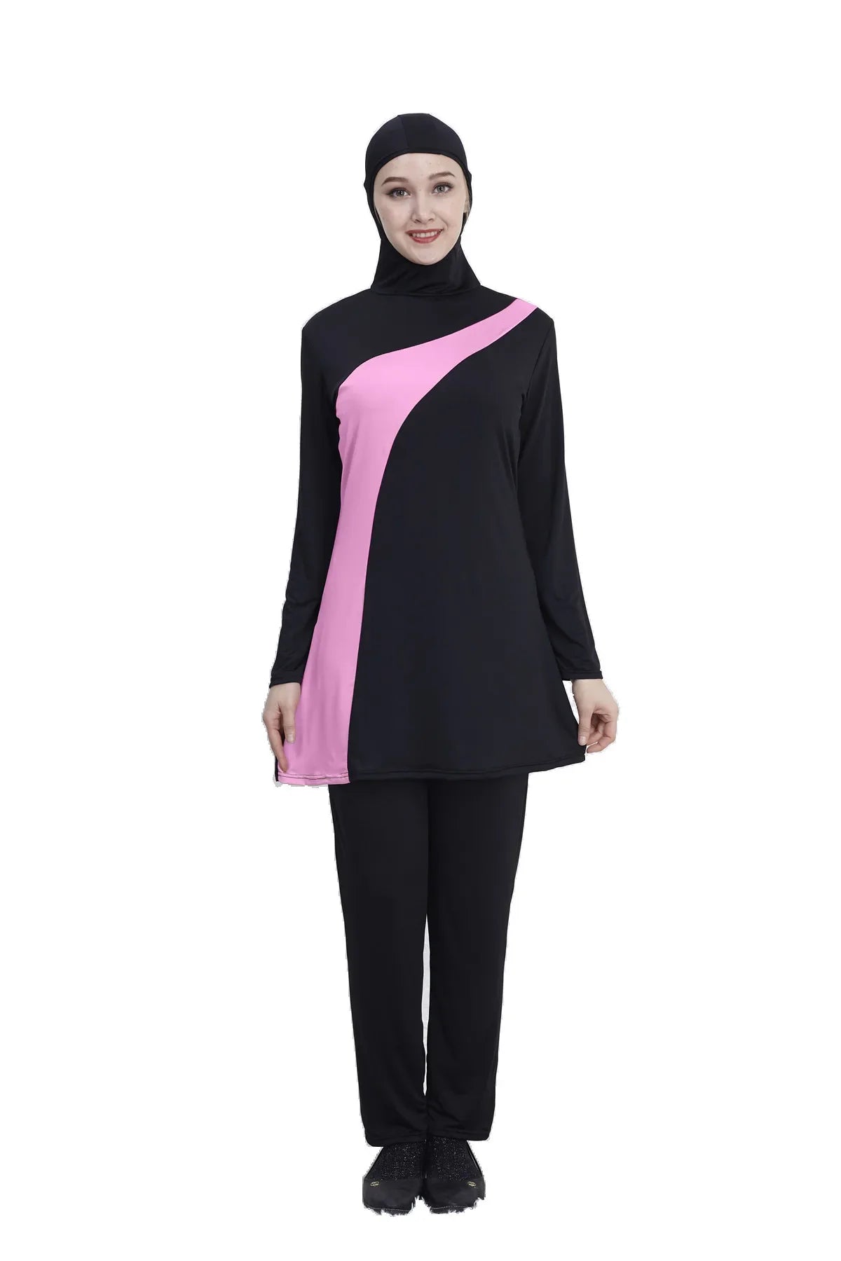 Islamic Women's Full Coverage Swimwear - Modest Burkini with Hijab for Beach and Pool Activities