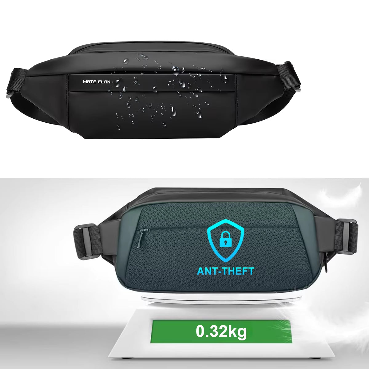 Premium Waterproof Crossbody Sling Bag – Fashionable Travel & Sport Shoulder Bag with Magnetic Buckle