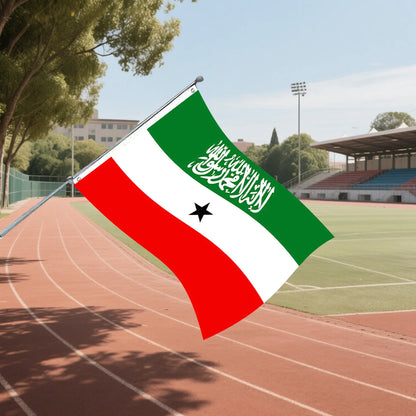 1pc Somaliland National Flag 90x150cm 3X5ft | Hanging National Flags with Brass Grommets for National Festival Decorations
