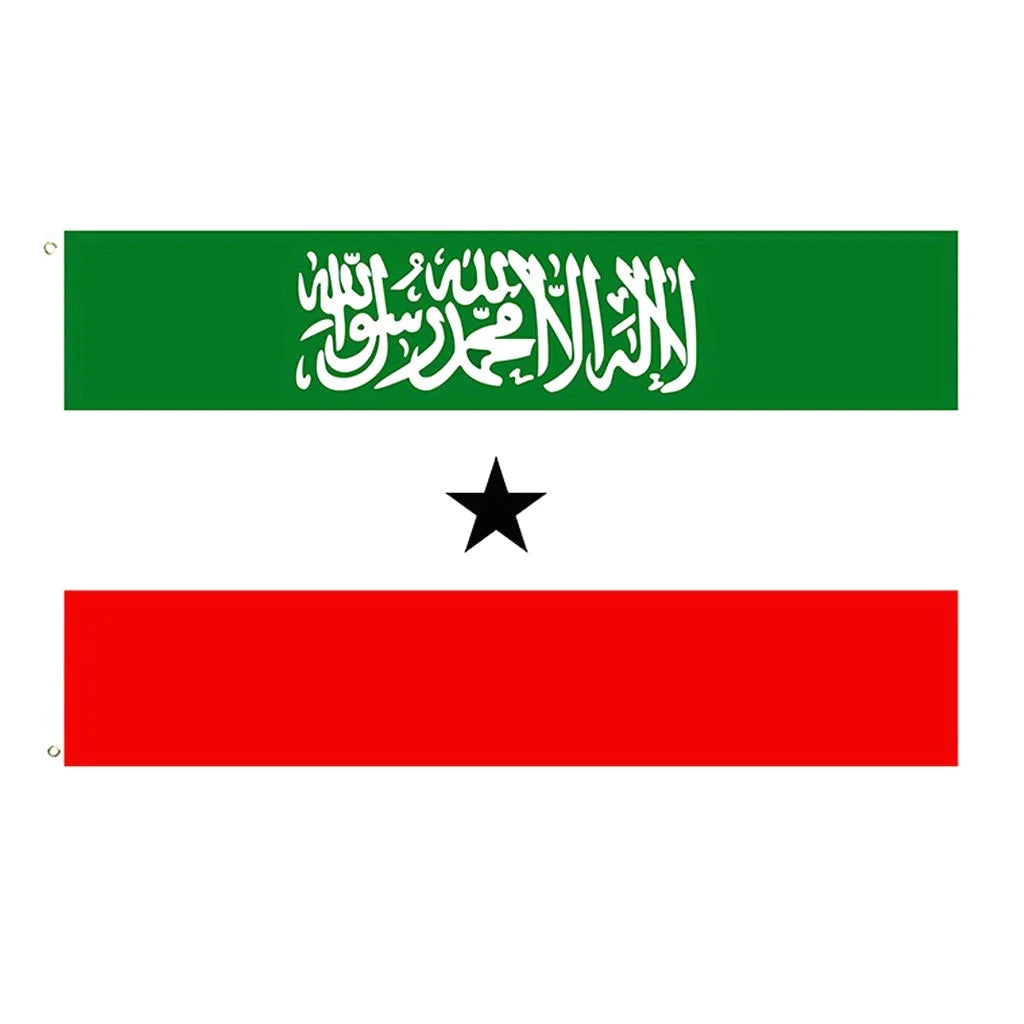 1pc Somaliland National Flag 90x150cm 3X5ft | Hanging National Flags with Brass Grommets for National Festival Decorations