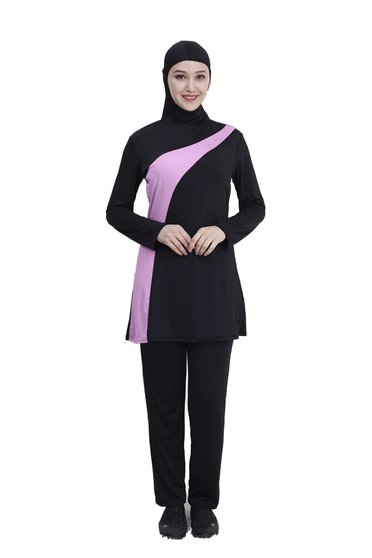 Islamic Women's Full Coverage Swimwear - Modest Burkini with Hijab for Beach and Pool Activities